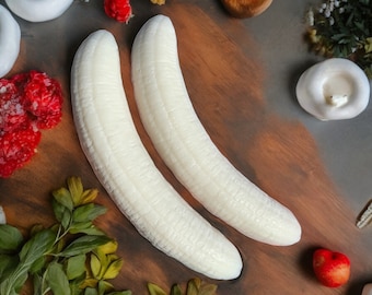 Banana Half’s Wax Embeds, Fake Fruit, Wax Fruit, Banana Embeds, Wax Banana, Banana Half, Wax Melt