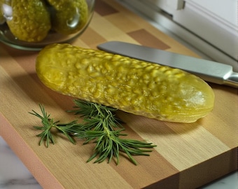 Whole Dill Pickle Wax Embed, Wax Food, Food Props, Gag, Gifts, Candle Decor