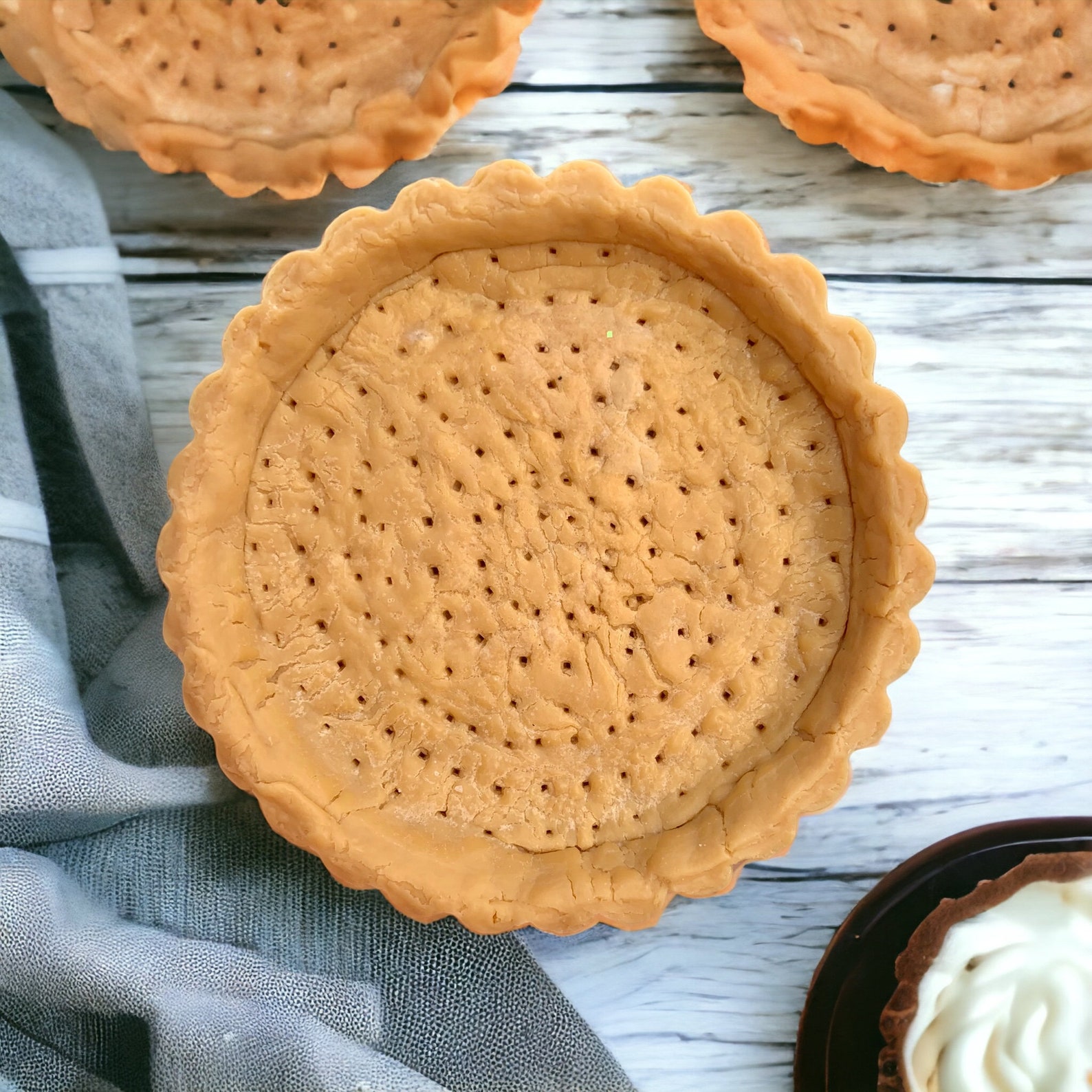 4” Pie Tart Crust Wax Embed, Tart Crust, Wax Crust, Tart Crust Embed ...