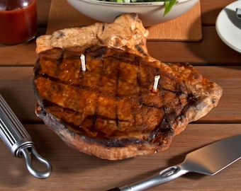 The Grillmaster’s Cut Novelty Candle , Gifts, Meat Candle, Faux Food, Steak Candle, Food Candle, bbq decor, Foodie, Butcher, Realistic