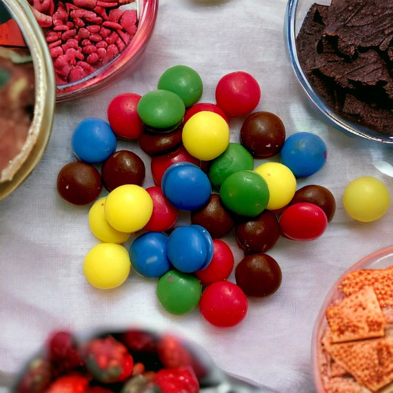 Candy Chocolates Wax Embeds, M & Ms Embeds, Wax Candy, Faux Food, Fake Candy