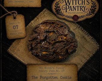 The Forgotten Cookie – 2pc Wax Cookie Embeds | The Witch’s Pantry: 1842, Realistic Wax Food for Candles and Wax Melts, Haunted, Halloween