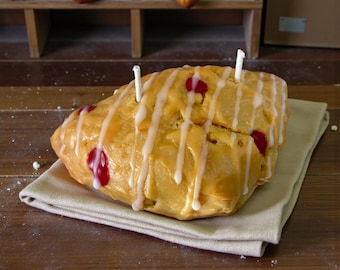 Realistic Life-Like Scone Candle, Novelty Gifts, Wax Dessert, Faux Food, Wax Scone, Scone Candle