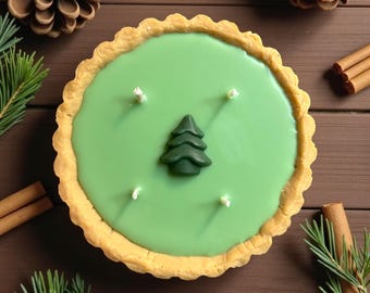 Christmas Desert Tart Candle, Novelty Candle, Gifts, Christmas Tree, Festive, Wax Tart