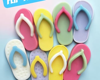Flip-Flop Summer Fun Wax Embeds, Candle Decor, Wax Flip Flops, Summer Embeds