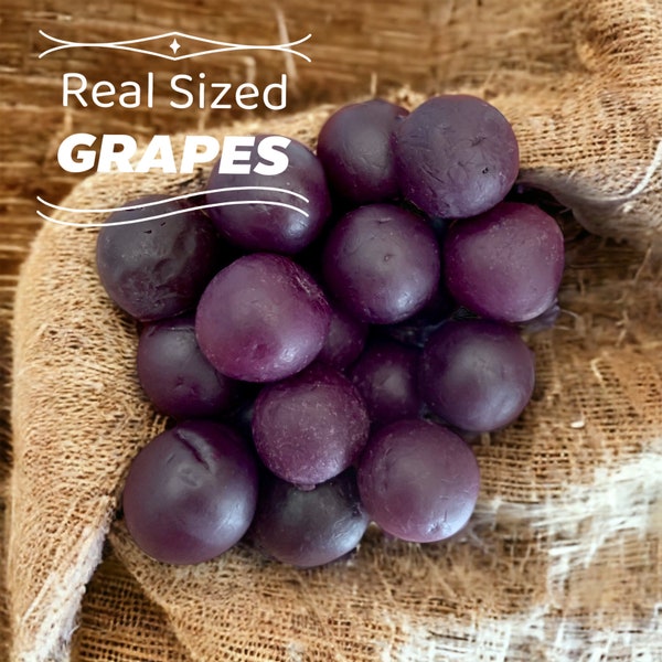 Real Sized Grapes Wax Embeds, Realistic Food, Fake Grapes, Wax Embeds, Grape Wax, Food Wax