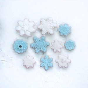 Snowflake Baggie Wax Embeds, Wax Snowflakes, Fake Snowflakes, Wax Melts, Snowflake Melts, Winter Embeds