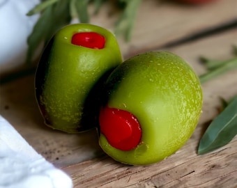 Martini Olive Wax Embeds, Wax Olives, Olive Embeds, Wax Embeds, Drink Embeds, Fake Olives