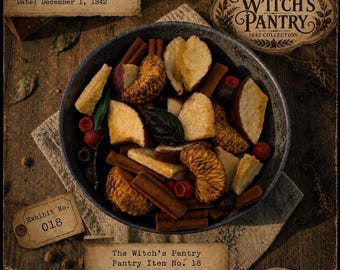 Blackwood Simmer Pot – Wax Embed Mix, The Witch’s Pantry Collection, Fall Apple, Spice & Botanical Wax Embeds