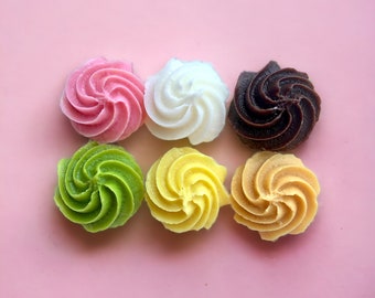 Realistic Icing Dollops Wax Embeds, Wax Food, Candle wax melts, Candle Toppings, Dessert Wax, wax Swirls