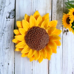 Incrustación de cera de girasol, Incrustación de cera de girasol, Incrustación de girasol, Incrustaciones de flores, Incrustaciones de cera