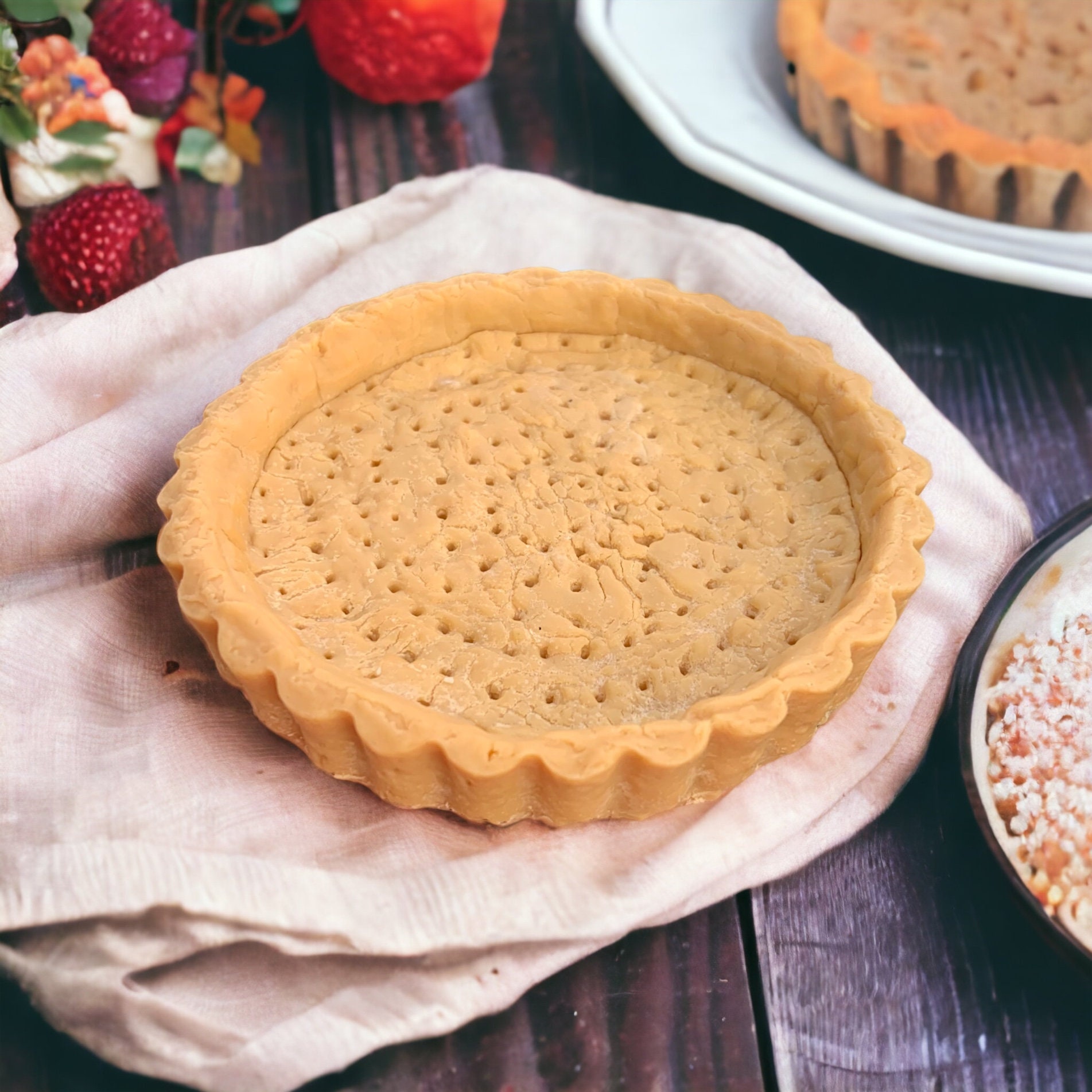 4” Pie Tart Crust Wax Embed, Tart Crust, Wax Crust, Tart Crust Embed ...