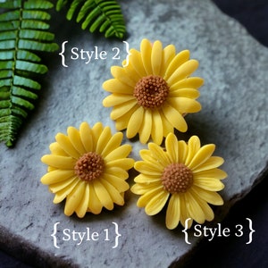 Daisy Wax Embeds, Cera Daisy Realista, Flor Realista, Flores De Cera, Velas De Flores, Wax Embeds