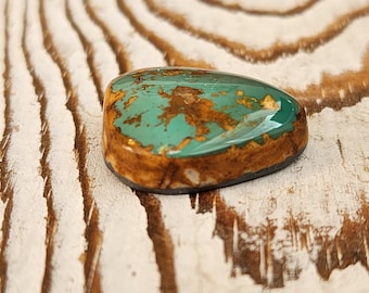 Royston Turquoise Cabachon!  (Approximately 24x22 mm and 32 ct) Natural, mined and cut by me.