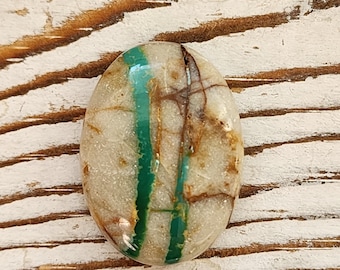 Royston Ribbon Turquoise  (26x19 mm and 29 ct.) 100% Natural High Grade American Turquoise.