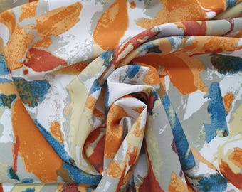 Peach feel Viscose Fabric Floral
