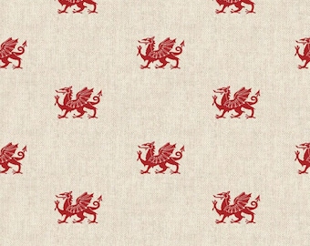 WELSH DRAGON Cotone Ricco Lino
