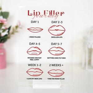 Lip Filler Injections Journey Sign | Aesthetics Clinic, Spa, Salon Decor | Salon Beauty & Self-Care Wall Art | Lip Filler Sigh, hyaluron pen