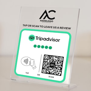 Benutzerdefiniertes https://tel-design.etsy.com Personalisierte Bewertungsplakette für Hotels, Restaurants und Touren Plakette zur Steigerung der Bewertungen