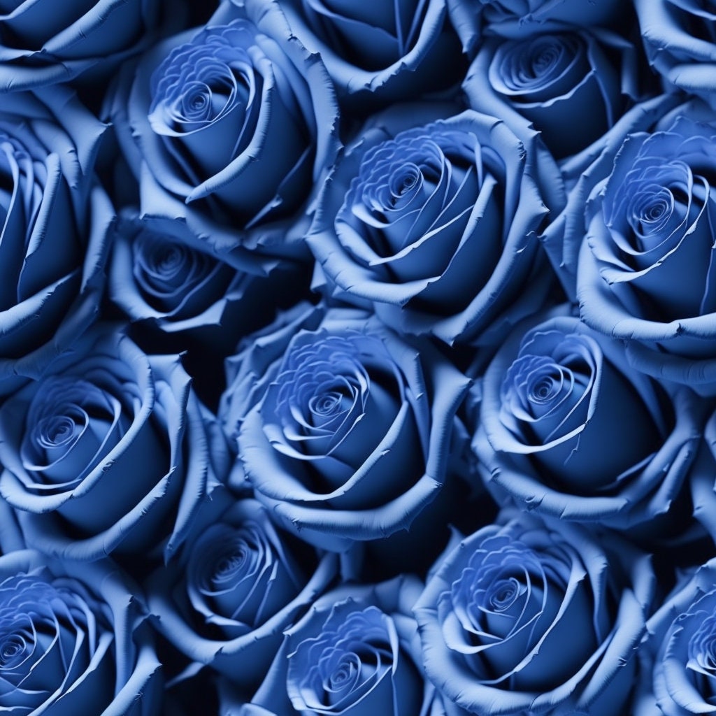 Abstract Blue Roses - 11 Patterns Digital Paper (seamless) - Etsy