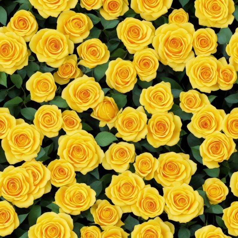 Yellow Roses Digital Yellow Roses - 12 Pattern Digital Paper (seamless) - Etsy