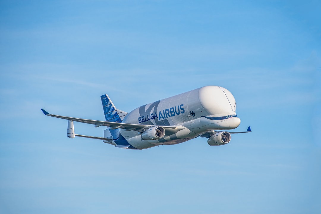 エアバス ベルーガ XL、飛行機プリント、印刷可能な写真、航空写真、壁