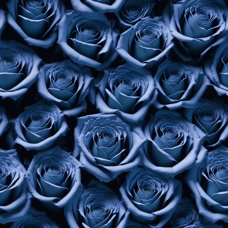 Blur Roses Pattern Abstract Blue Roses - 11 Patterns Digital Paper (seamless) - Etsy