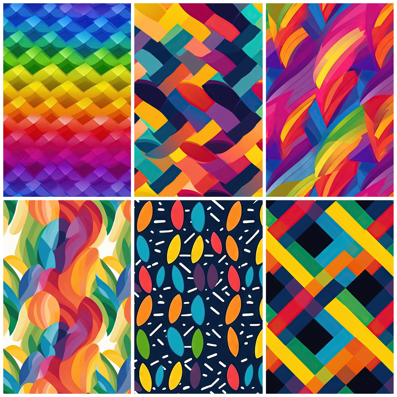 LGBT Pride Seamless Patterns Digital Art Design Background Paper Pack ...