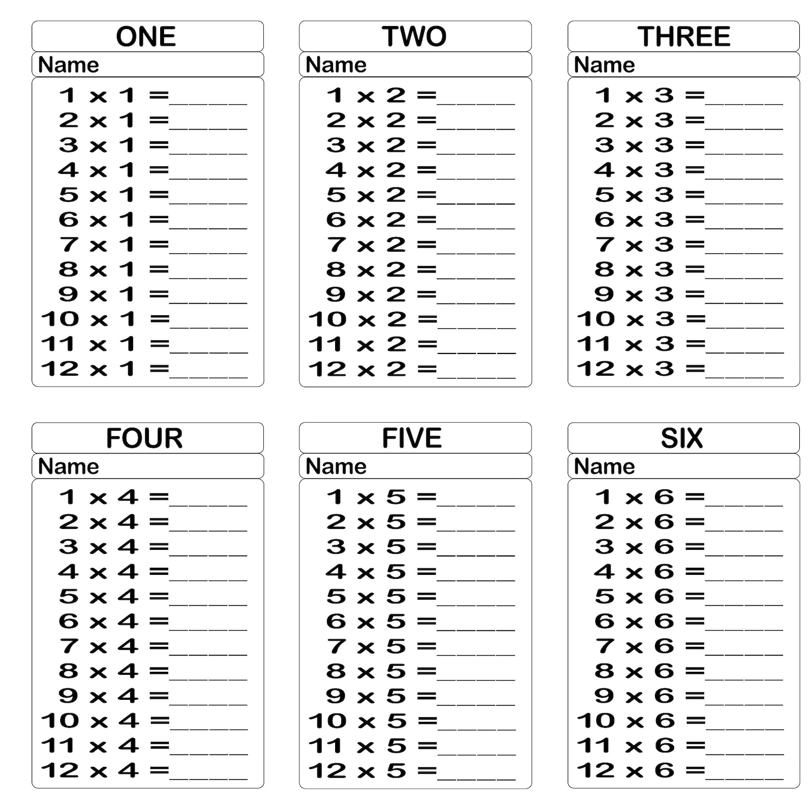 times-table-printable-sheets-with-bonus-exercise-pages-etsy