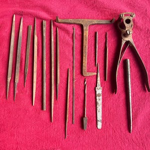 Vintage metals tools files rasps