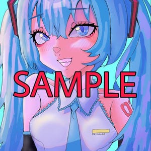 Hatsune miku art prints! Basic or holographic - A4 - 21 x 29.7 cm