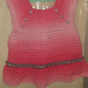 Crochet 0-2 baby girl dress