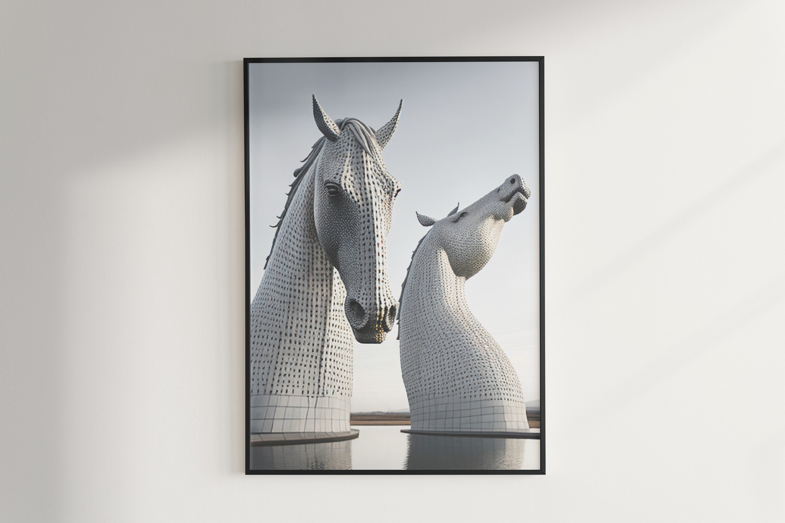 The Kelpies, Falkirk, Minimalist Print Etsy