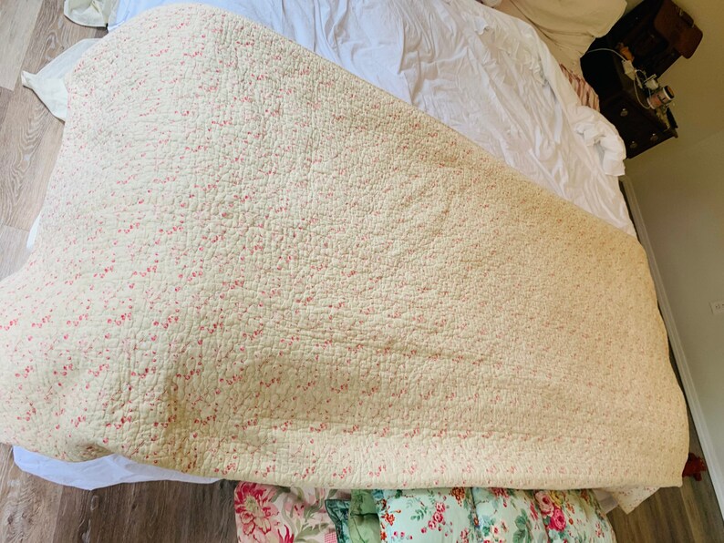 Antique Style Quilt Large Queen or Standard King Etsy