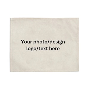 Custom Image Cotton Linen Placemat | Personalized Photo Text Logo Fabric Placemat