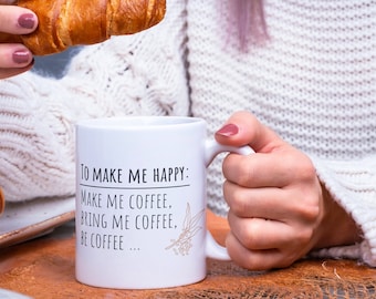 Funny Coffee Quote White Mug