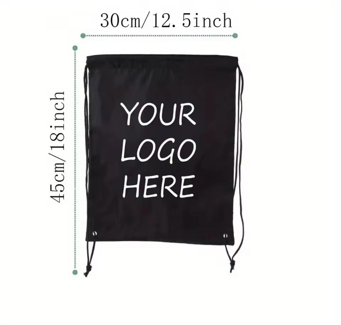 Personalized Logo Image Drawstring Backpack | Custom Drawstring Bag - Etsy