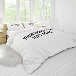 Personalized Bedding Set with Pillowcase | Custom Comforter Set