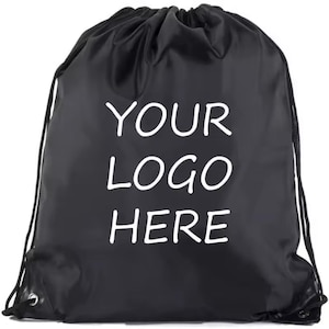Personalized Logo Image Drawstring Backpack | Custom Drawstring Bag
