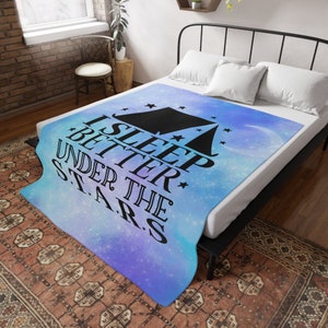 Camping Decke | Sherpa & Fleece Gedruckte Decke