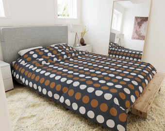 Designers Guild 掛け布団カバー 猫、色、水玉模様、円、ピンク、青 