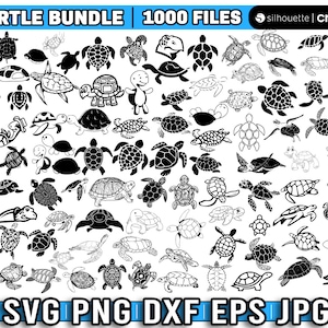 Turtle svg, sea turtle svg for cricut, turtles svg bundle, sea turtle png, turtle clipart, turtle dxf laser cut files, Instant Download
