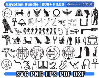 Egyptian Symbols Svg Egypt Png Dxf Clipart Eps Vector By Crafteroks