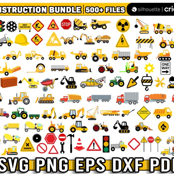 construction svg, construction clipart, construction png, dumb truck svg for cricut, vehicle | bagger | excavator | digger | tonka