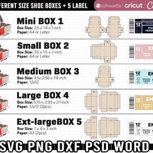 Mini Shoe Box Template SVG Mini Shoe Box Template SVG PNG