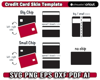 credit card skin template