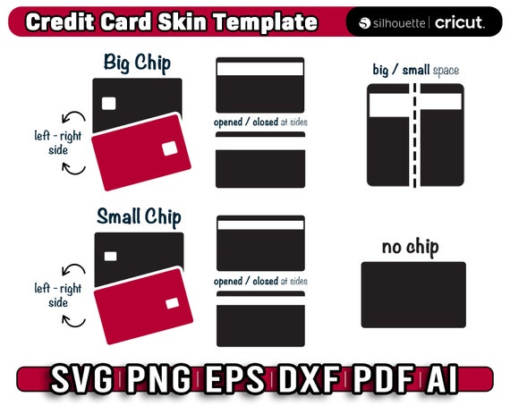 credit card skin template