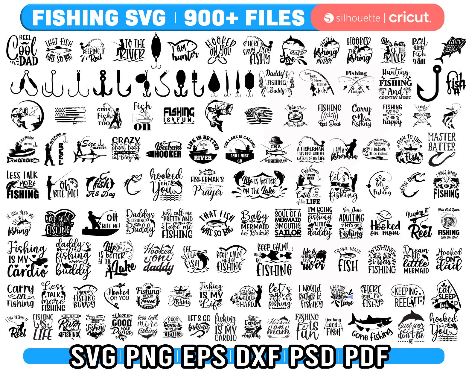 FISHING LURES SVG, Fishing Lures Svg Cut Files for Cricut, Fishing Svg, Fishing  Tackle Svg 