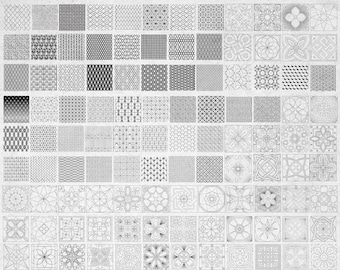 100+ Seamless Patterns Svg Bundle, Geometric Seamless Svg, Geometric Background, Laser Cut, Geometric Pattern Svg, Vector, Shape Pattern