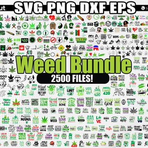 Mega Weed Svg, Cannabis Svg, Marijuanna Svg For Cricut, Pot Leaf, Weed Quote, Sublimation Files, Smokings Svg Bundle, Instant Download